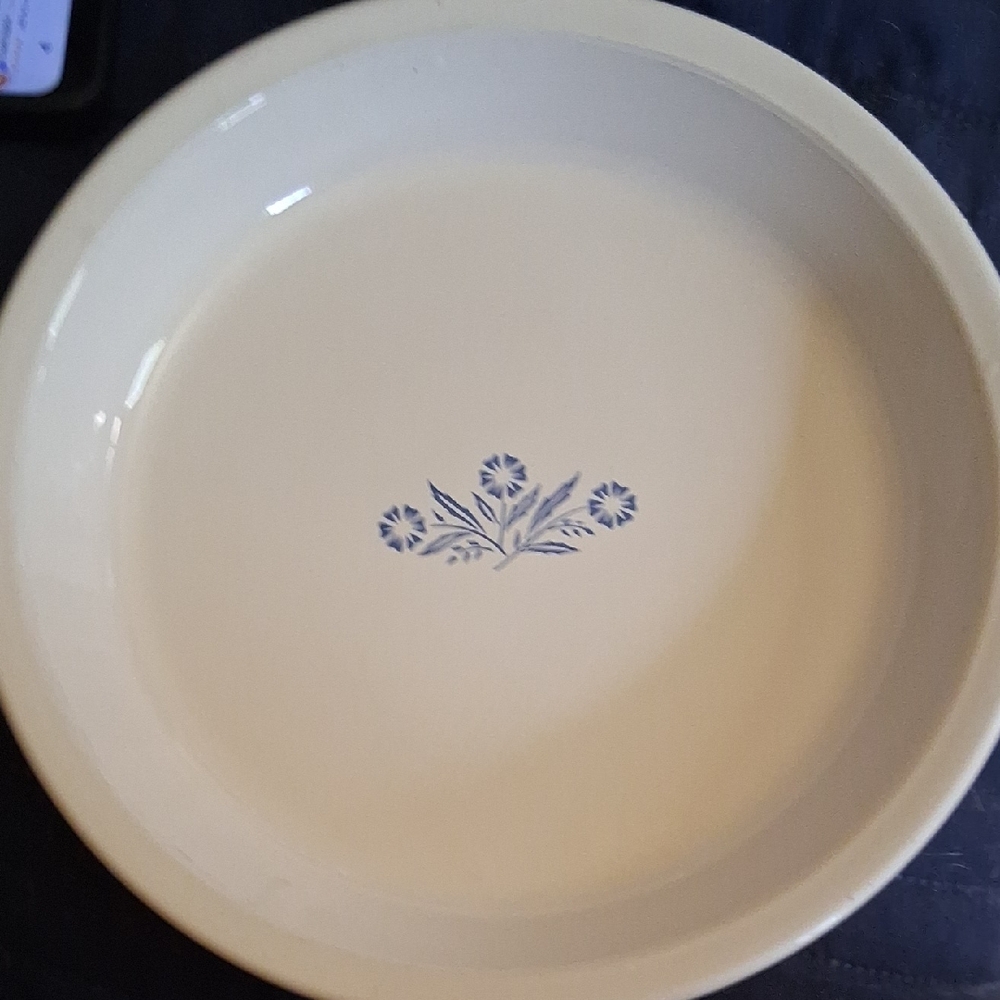 Corningware White Ceramic Plate
